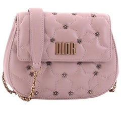 Christian Dior Dio(r)evolution Round Clutch with Chain Studded Leather Sm