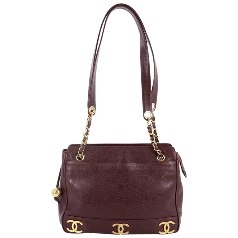 Chanel Vintage Caviar CC Shoulder Bag