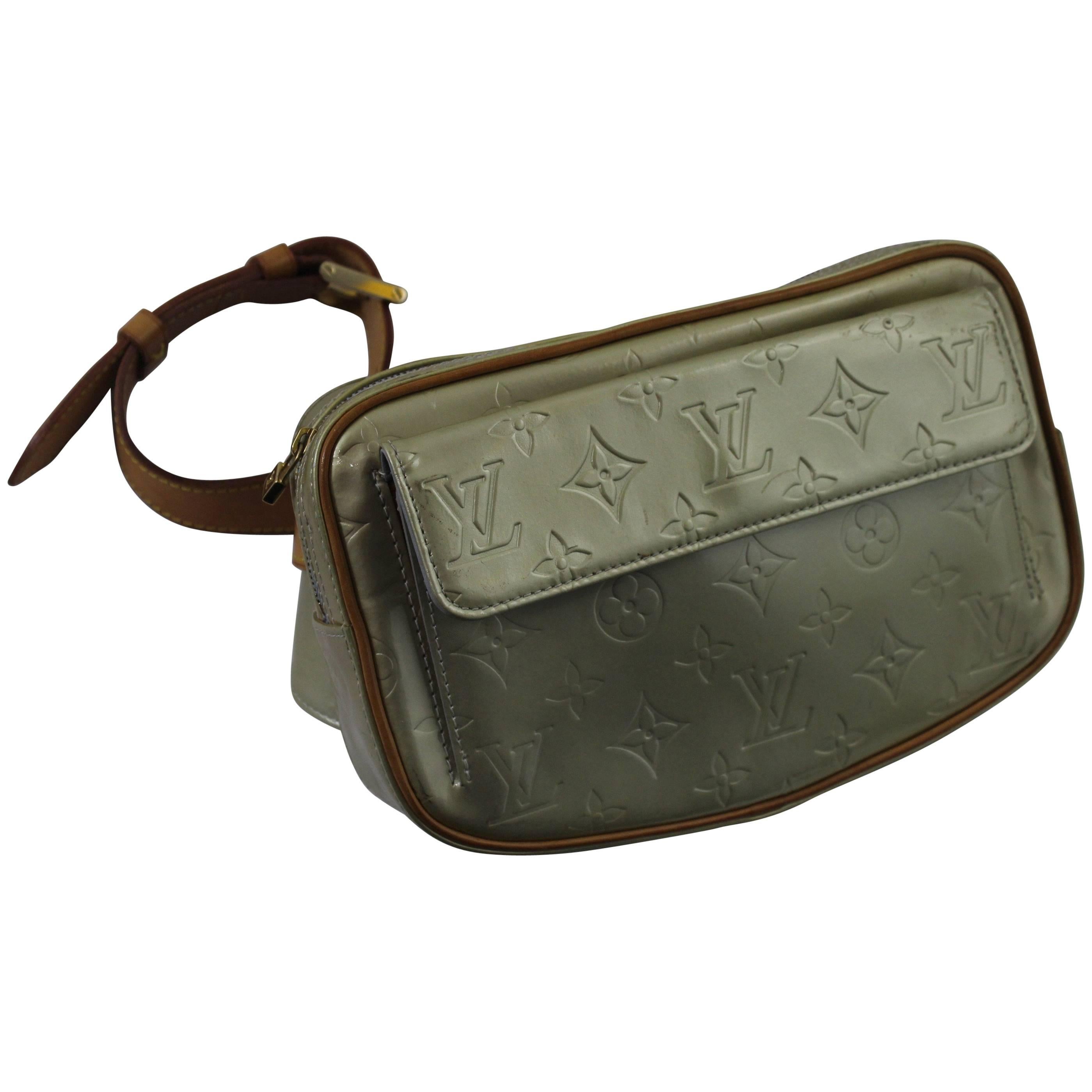 Louis Vuitton Green Patented Leather Bum Bag