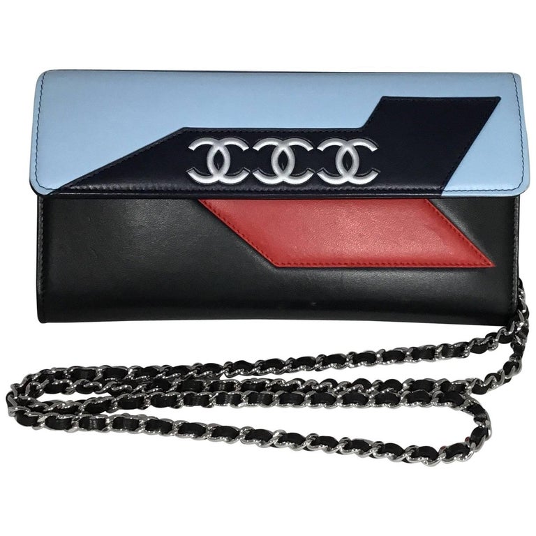 CHANEL 2016 Airplane clutch handbag wallet