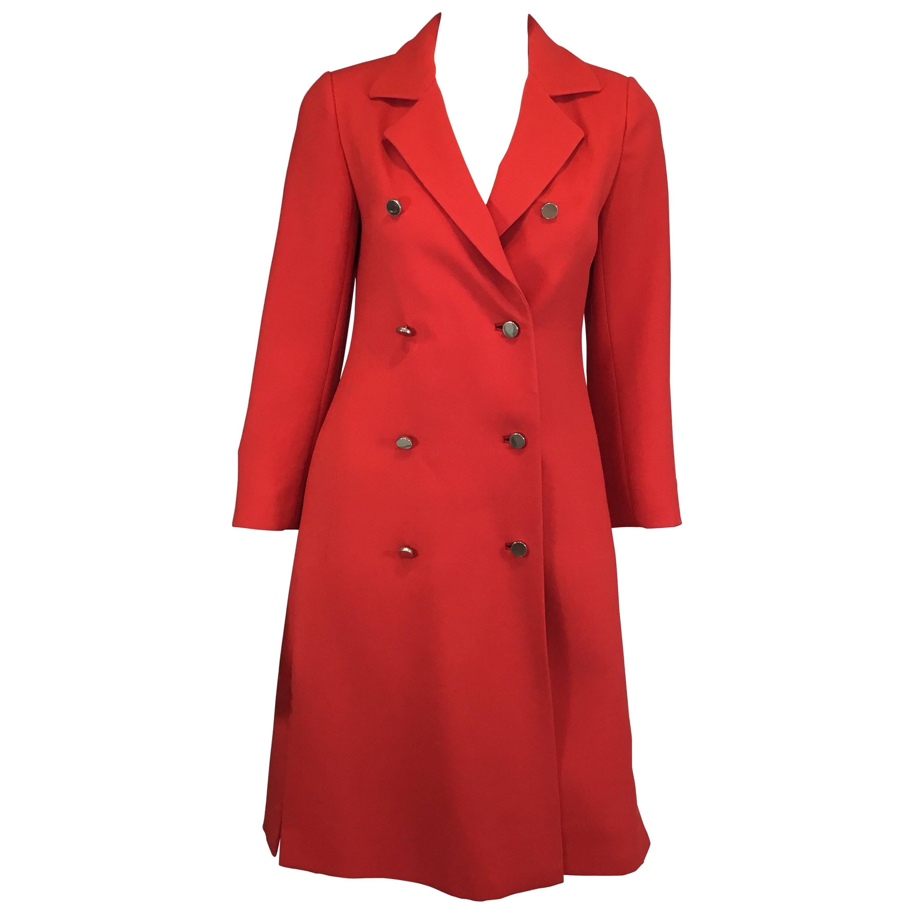 Givenchy Nouvelle Boutique Red Vintage Proper Coat