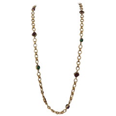 Chanel Multi-Colored Poured Glass Necklace