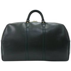 Louis Vuitton Vintage Kendall GM Green Taiga Leather Travel Bag