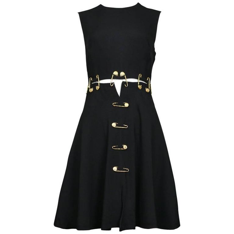 Versace Safety Pin Dress, 1994 at 1stDibs | versace safety pin dress for sale, versace safety 