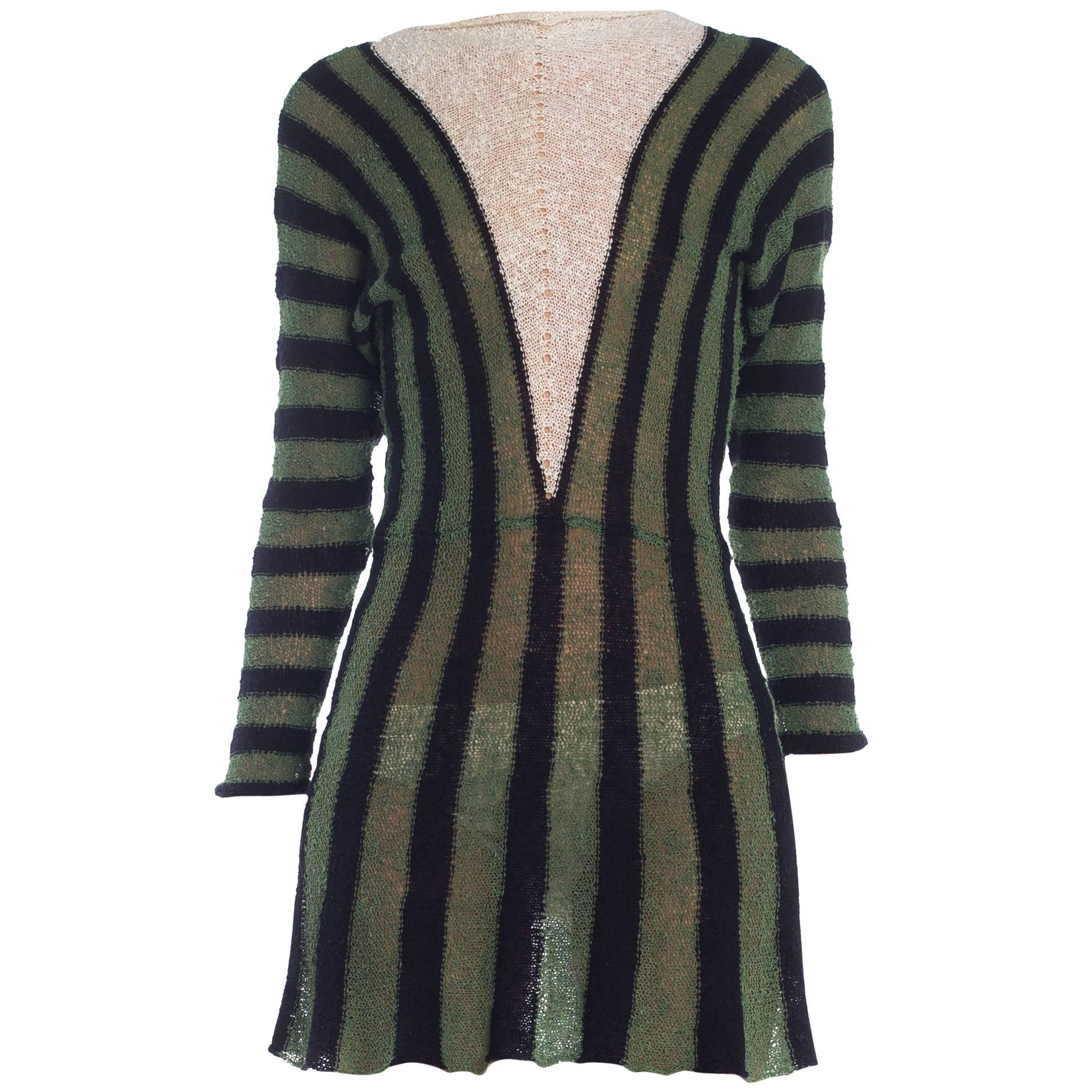 1970 Knit striped dress 
