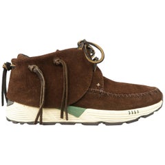 VISVIM Size 9.5 Brown Suede FBT PRIME Moccasin Sneaker Boots