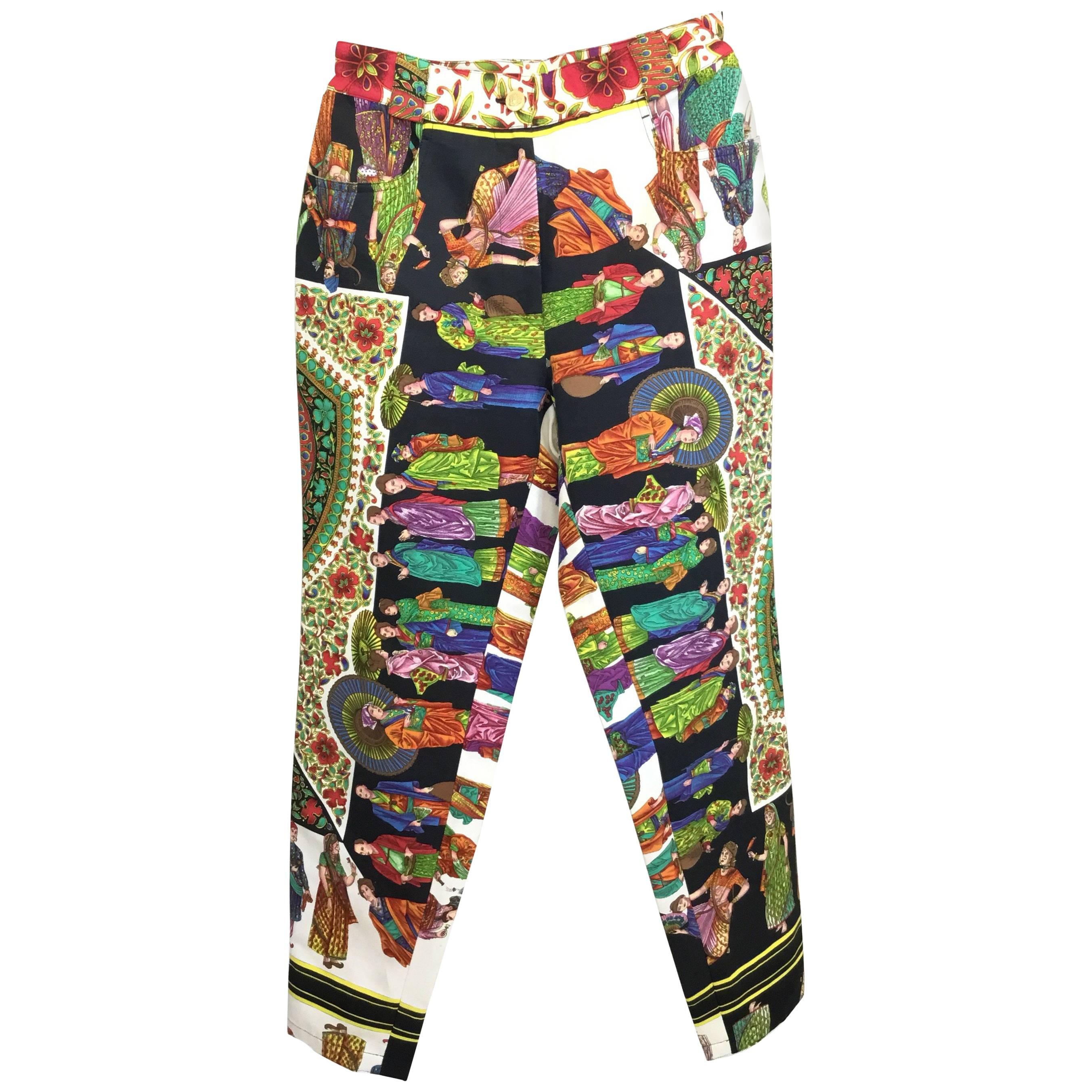 Gianni Versace Couture Print Vintage Pants