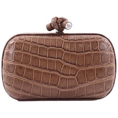 Bottega Veneta Box Knot Clutch Crocodile Small