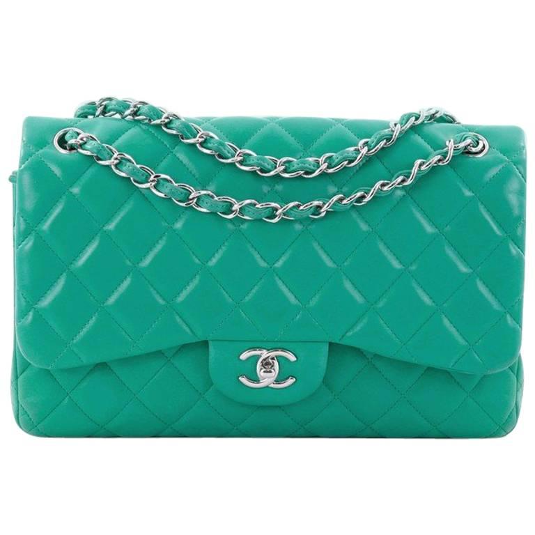 Chanel Classic Double Flap Bag Quilted Lambskin Jumbo