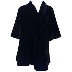 Giacca di velluto nero di Lilli Diamond, anni '50