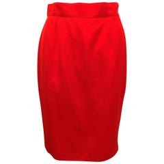Thierry Mugler Red Suit Skirt