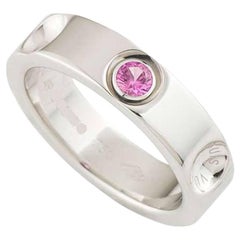 Louis Vuitton Pink Sapphire Empreinte Ring