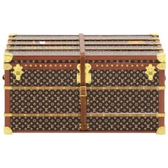 Louis Vuitton Miss France Monogram Miniature Steamer Trunk Motif Paperweight