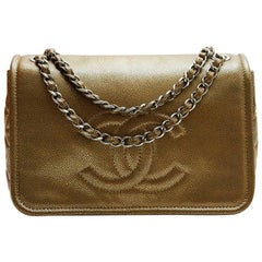 CHANEL Flap Bag in Coppered Golden Leather
