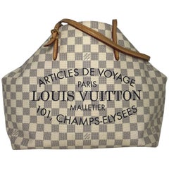 Louis Vuitton Damier Azur Cabas MM Tote Bag at 1stDibs