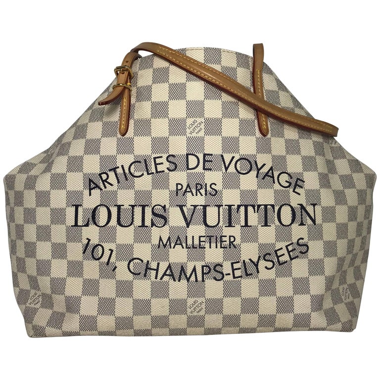 Louis Vuitton Damier Azur Canvas Articles De Voyage Tote