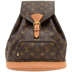 Louis Vuitton Montsouris Mm Monogram 5la511 Brown Coated Canvas Backpack, Louis  Vuitton