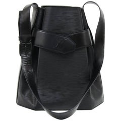 Louis Vuitton Vintage Sac Depaule PM Black Epi Leather Shoulder Bag 