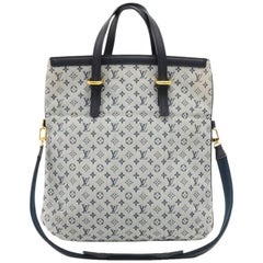 Used Louis Vuitton Francoise Khaki Mini Monogram Canvas 2 way Hand Bag 