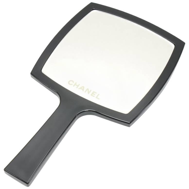 Chanel Black Large Hand Mirror  For Sale