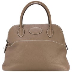 Hermès Etaupe Leather Bolide Bag, 2006