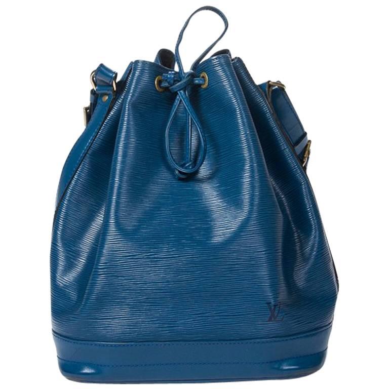 Louis Vuitton Noe GM in blue Epi leather