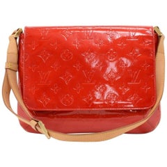 Louis Vuitton Thompson Street Red Vernis Leather Shoulder Bag 