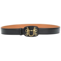 Hermes Vintage Black Belt