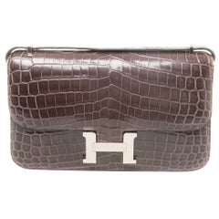 	Hermes Sac Constance Elan Crocodile Niloticus Lisse