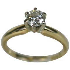 Vintage Delicate Diamond Engagement Ring