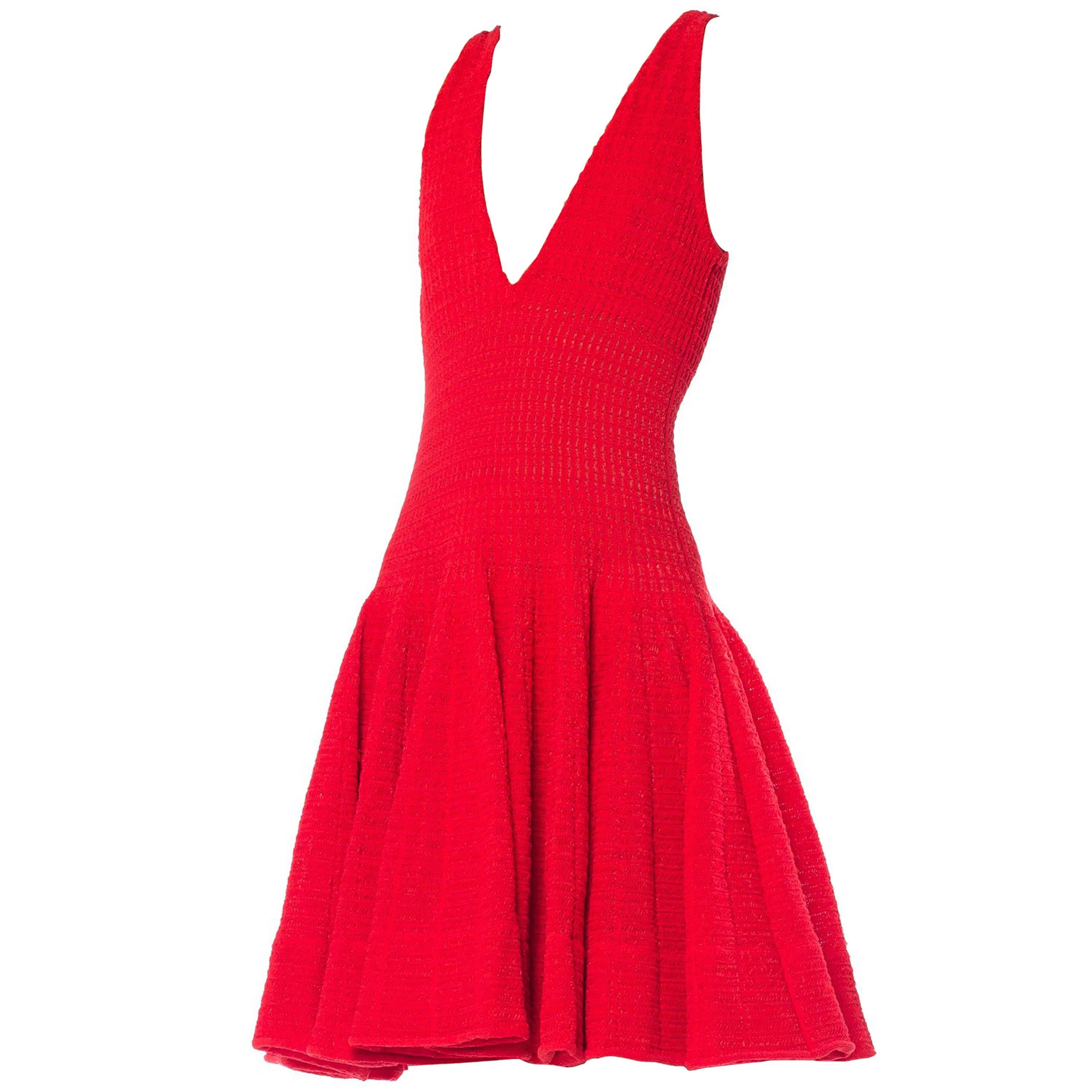1990s Alaia Red Dress