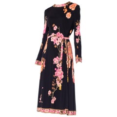 Floral Silk Jersey Leonard Dress