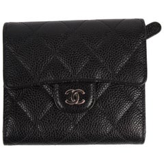   Chanel CC black Billfold Wallet 