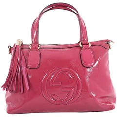  Gucci Soho Convertible Soft Top Handle Bag Patent