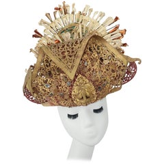 Ornate 1930's Balinese Headdress