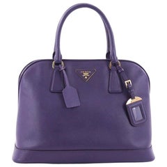 Prada Open Promenade Handbag Saffiano Leather Medium