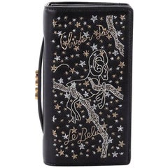 Christian Dior Tarot Pouch Embroidered Leather