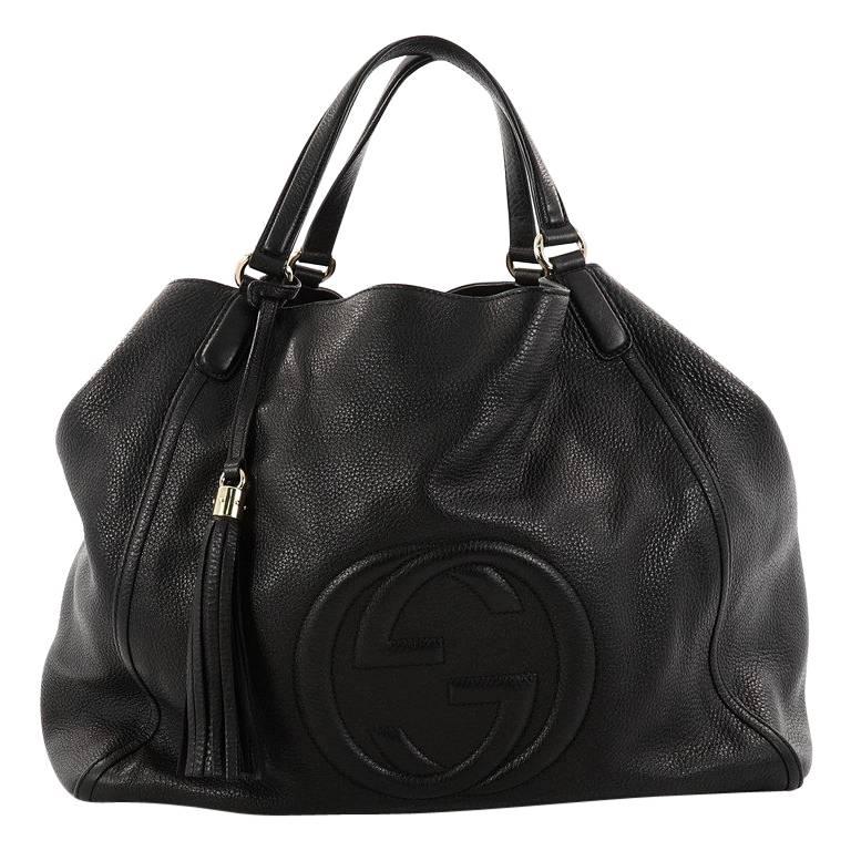 Gucci Soho Shoulder Bag Leather Large at 1stDibs