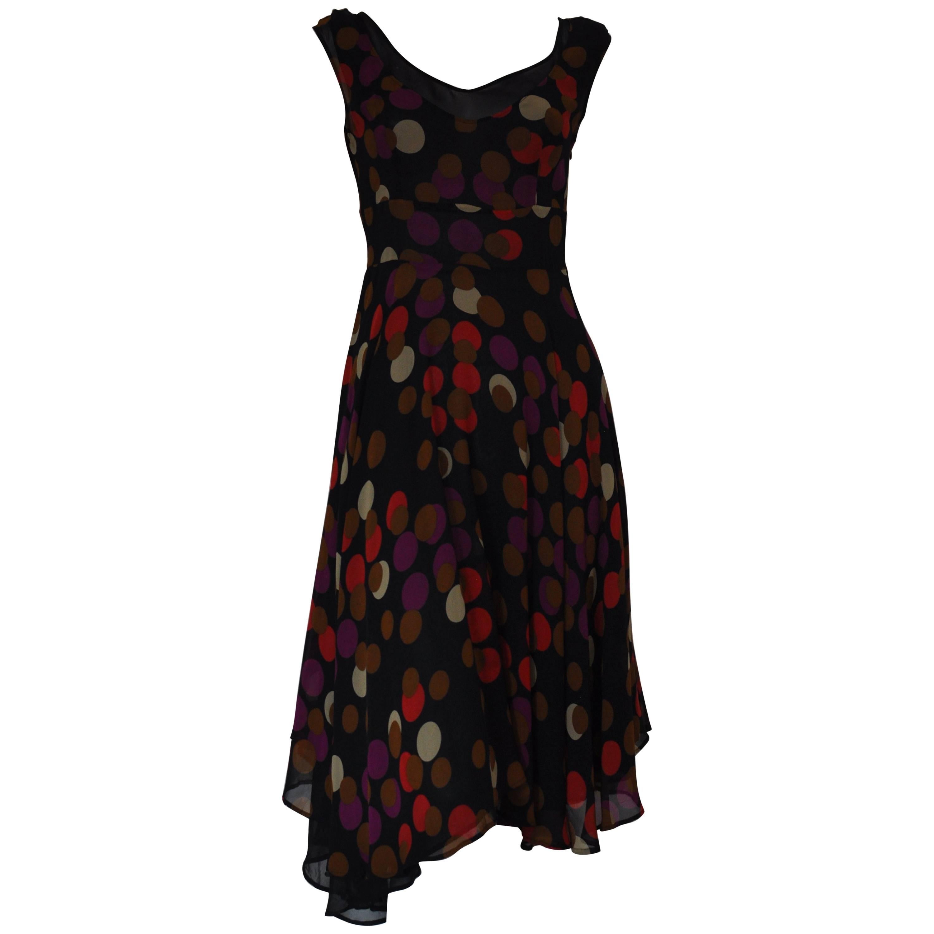 ETRO Silk Circle Print Dress (40 Itl)