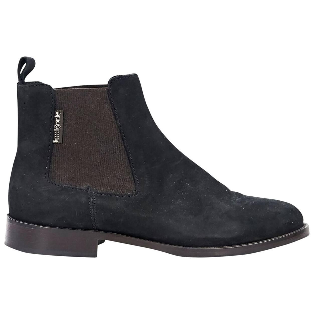 russell and bromley suede chelsea boots