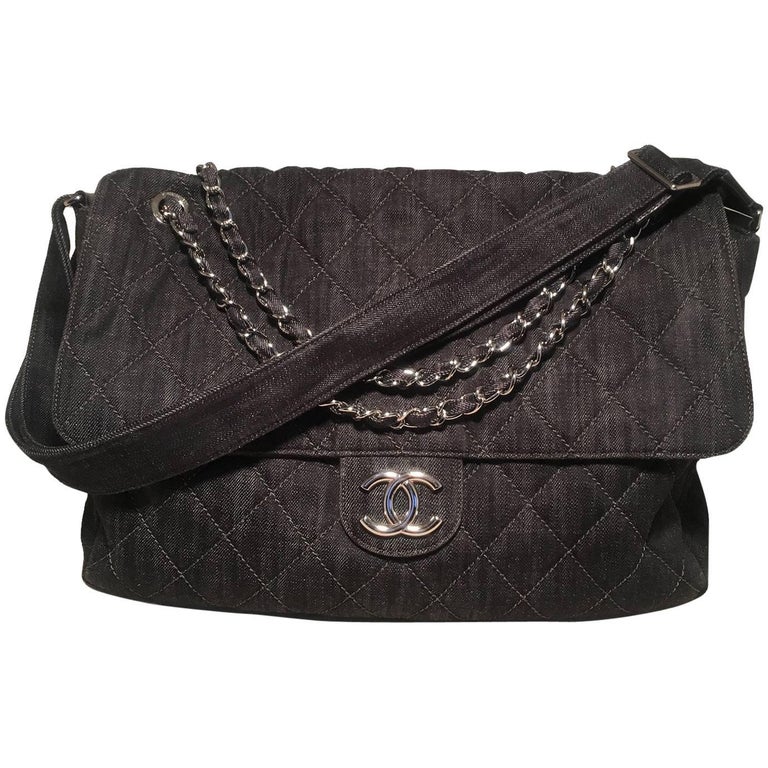 Timeless/classique crossbody bag Chanel Black in Denim - Jeans - 35988556