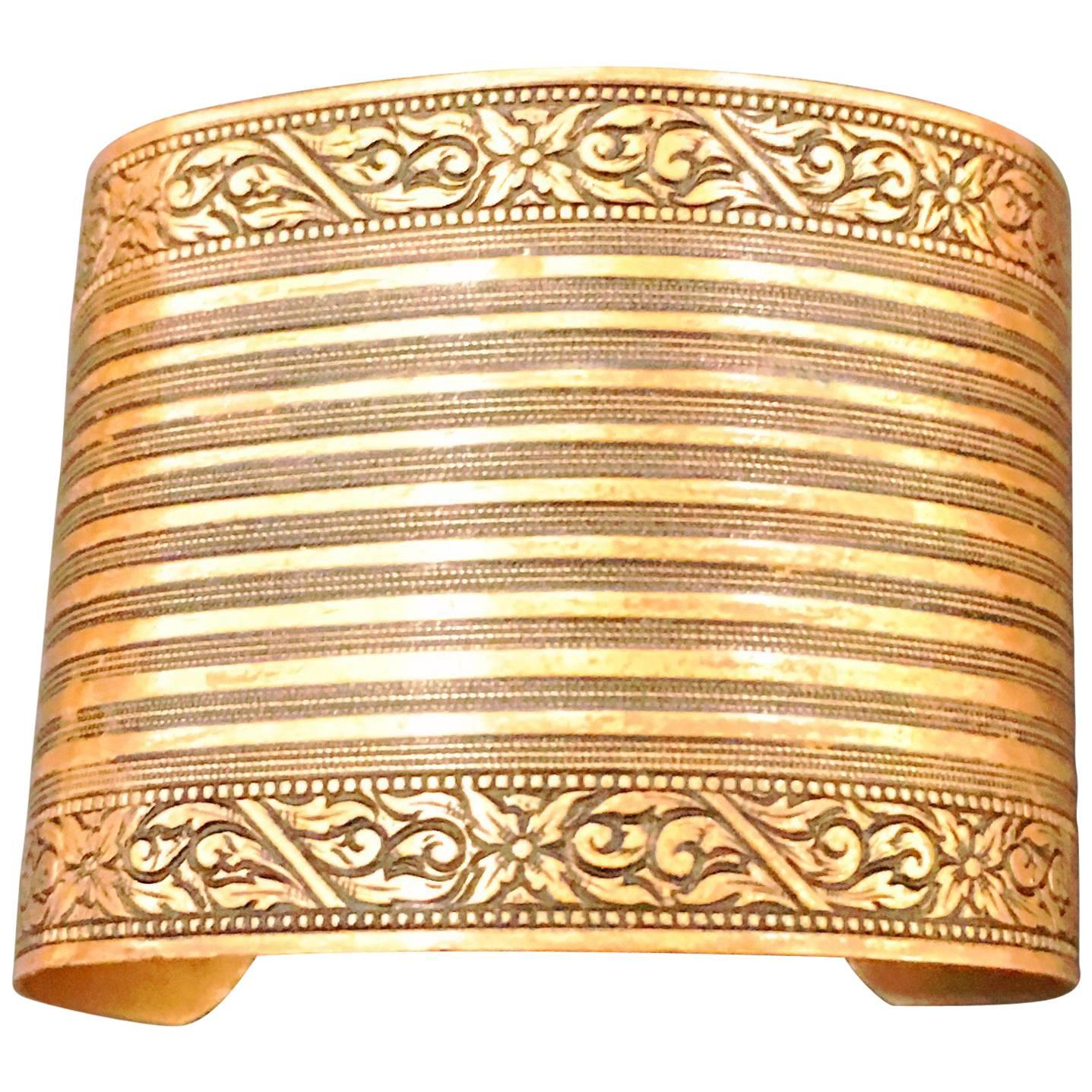 Coppercraft Guild Unique Copper Imprint Cuff For Sale