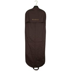 Gucci Brown Fabric Garment Bag w/ Hanger