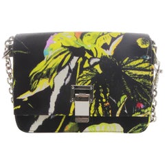 Proenza Schouler Small Courier Floral Print On Satin Crepe Crossbody Bag