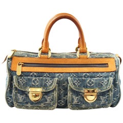 Used Louis Vuitton Neo Denim Speedy 30 Bag