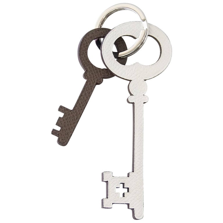 Hermes Key Ring Petite h Reversible Color Key Charms Limited Edition