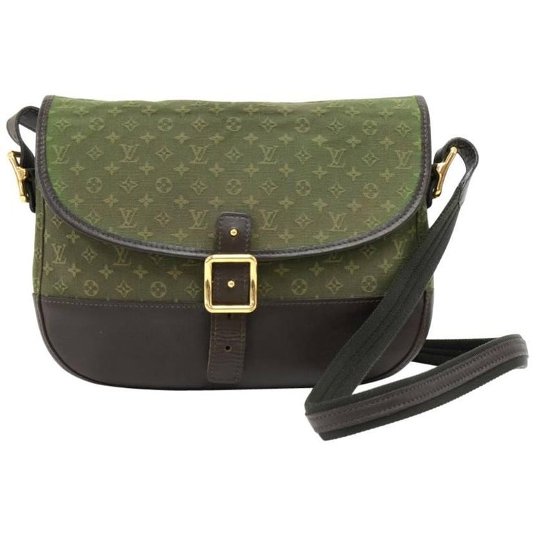 Louis Vuitton Leather Monogram Shoulder Bag Green
