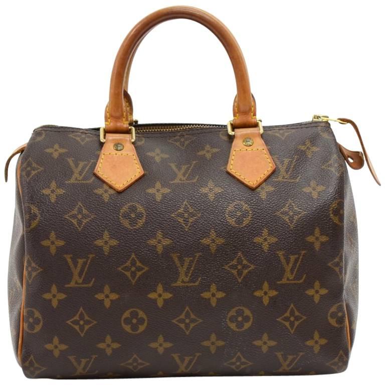 Louis Vuitton Vintage Speedy 25 Monogram Canvas City Hand Bag 