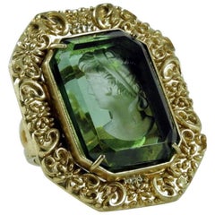 Bronze an Murano glass fashion ring by Patrizia Daliana