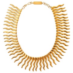 Yves Saint Laurent Signed and Numbered Sunburst Necklace